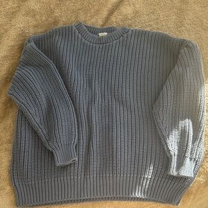 The Simple Folk Organic Cotton Blue Sweater